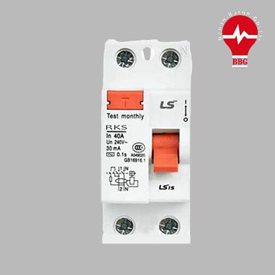 کلید محافظ جان ترکیبی (RCBO) 30 mA – 4.5KA دو پل 16 آمپر برند LS سری RKP