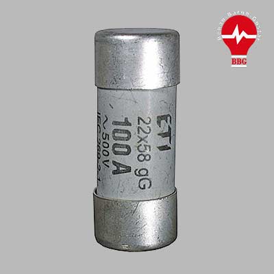فیوز سیلندری 16 تا 63 آمپر gG ETI 58*22 ( آمپر فیوز به انتخاب )