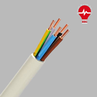 کابل مفتولی (زمینی) نمره 6×5 برند البرز الکتریک نور ( یک متر )