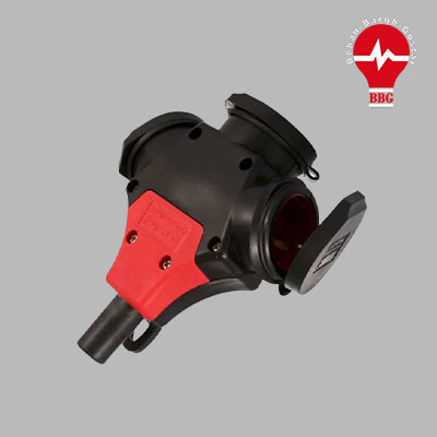 پریز سیار صنعتی ارت دار سه خانه(ورودی تک فاز) S125 پارسا