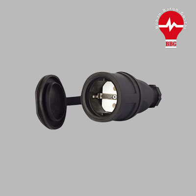 مادگی لاستیکی ارت دار با درب فنری SP45 پارسا