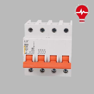 کلید LS مینیاتوری 4 پل 25 آمپر 6 کیلو آمپر سری BKN