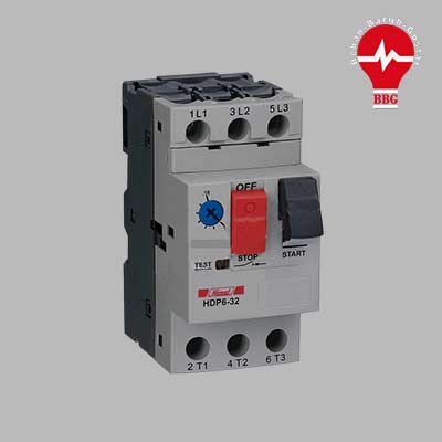 کلید حرارتی (محافظ موتور) MPCB برند HIMEL مدل 4:6.3 HDP6326P3