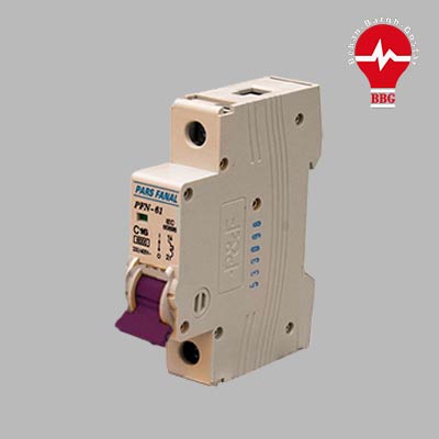 کلید مینیاتوری پارس فانال 1 پل 32 آمپر 6 کیلو آمپر PFN-61-C32