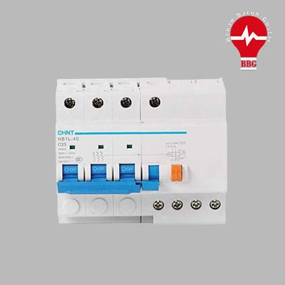 کلید محافظ جان ترکیبی (RCBO) 4 پل 32 آمپر 30 میلی آمپر برند چینت CHINT سری NB1L C