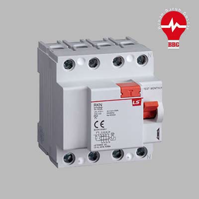 کلید محافظ جان (RCCB) 300 mA – 6KA چهار پل 63A RKN برند LS