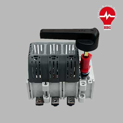 کلید فیوز گردان قابل قطع زیر بار 400 آمپر زاویر دسته معمولی مدل ZTF01 (بدون فیوز داخل)