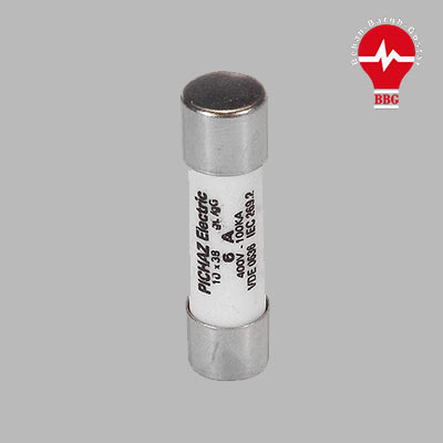 مجموعه شش تایی فیوز سیلندری 2 تا 125 آمپر پیچاز الکتریک 58*22 gG/gL