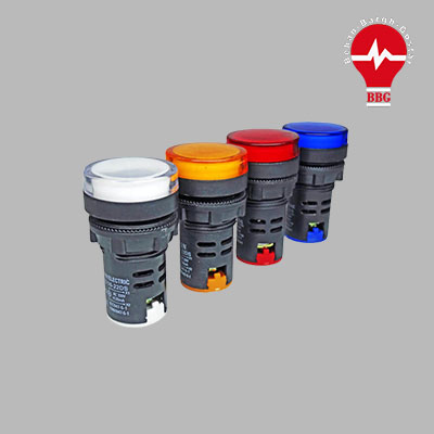 چراغ سیگنال قطر 22 زرد 220 ولت AD22-22D