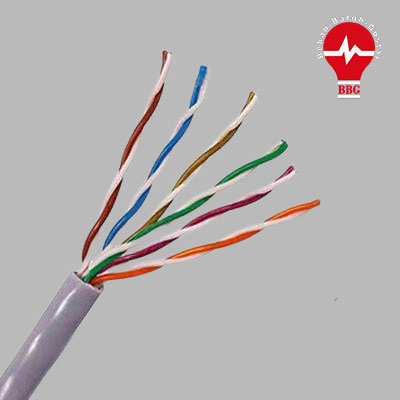 کابل مخابراتی شش زوج 0.6 برند البرز الکتریک نور ( صد متر )