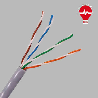 کابل مخابراتی چهار زوج 0.6 برند البرز الکتریک نور ( صد متر )