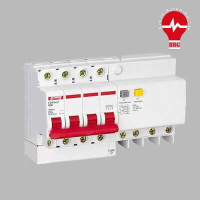 کلید محافظ جان ترکیبی (RCBO) چهار پل 32آمپر 6KA برند HIMEL سری HDB3WLEN4C32