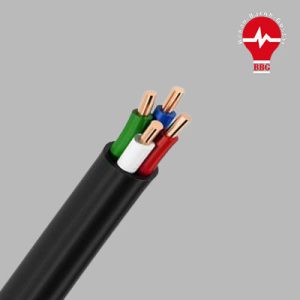 کابل مفتولی (زمینی) سطح مقطع 10*4 برند نور زنجان ( یک متر )