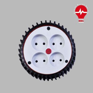 پریز سیار 4 خانه لاستیکی بدون ارت پارسا مدل 107