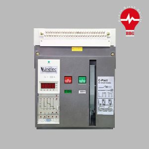 کلید هوایی 2000 آمپر با ساختار بدنه فیکس LS همراه با بوبین قطع و وصل و موتور مدل AS20E320H